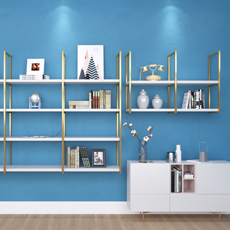 Rectangle Wooden Shelf Bookcase Wall Mounted Industrial Home Office Bookshelf