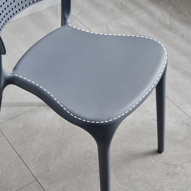 Plastic Contemporary RestaurantSide Chair Colorful Stacking Dining Chair