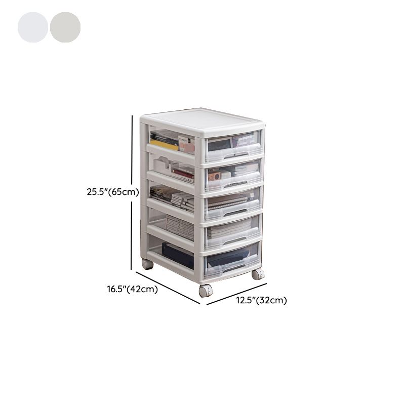 Modern Vertical Transparent File Cabinet Plastic Drawers File Cabinet