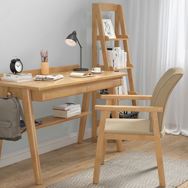 Chaise de salle à manger en bois de Style moderne, chaise simple à dossier solide avec bras de salle à manger pour cuisine