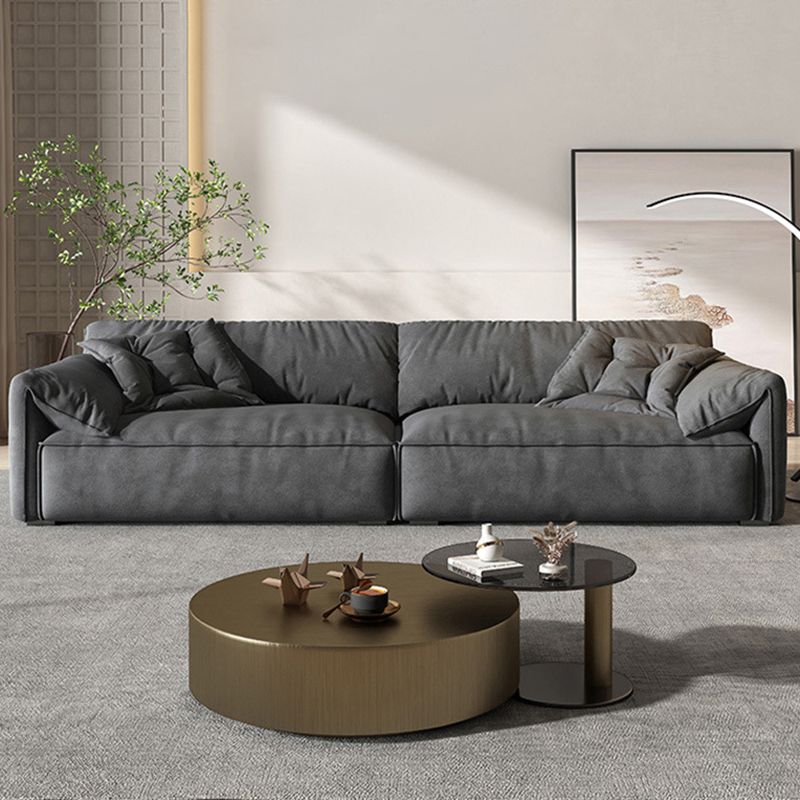 Cushions Pillow Top Arm Settee Living Room Fabric Contemporary Sofa