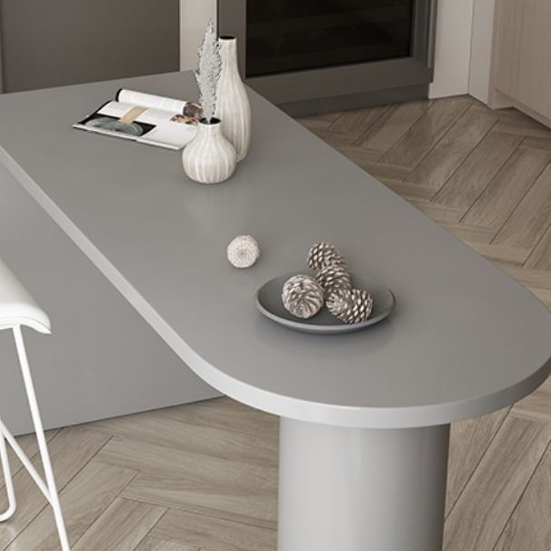 Indoor Double Pedestal Bistro Table Modern Wood Cocktail Bar Table