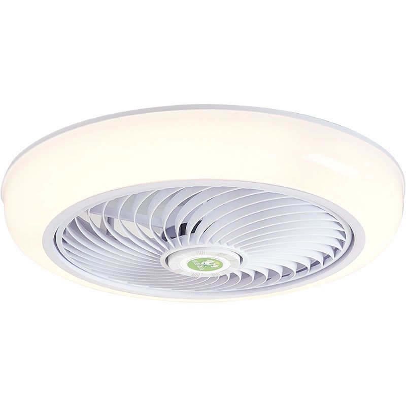 Ventola rotonda a filo leggero moderno moderno camera da letto acrilica a vento a led semifulto luce