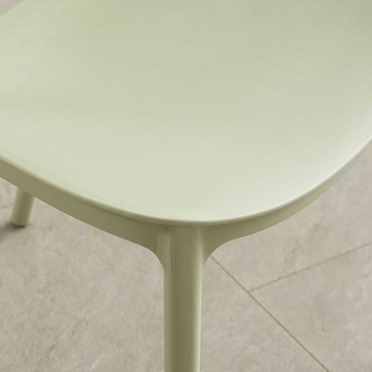 Stackable Plastic Armless Dining Chairs Indoor Scandinavian Side Chair