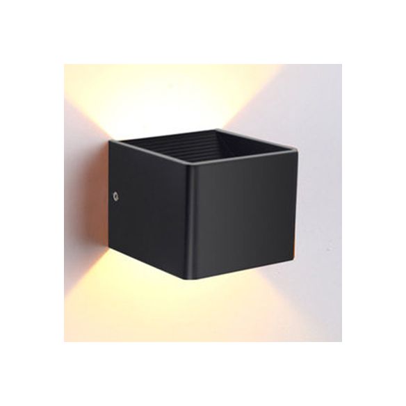 Cube Schattenleuchten Lichtminimalismus Aluminium warm/weiße Beleuchtung LED LED LEDIGKEIT