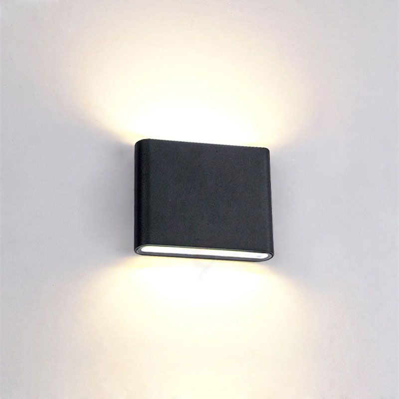 Minimalist LED Up and Down light Frame Wall Light  Metal Rectangle Wall Light for Living Room