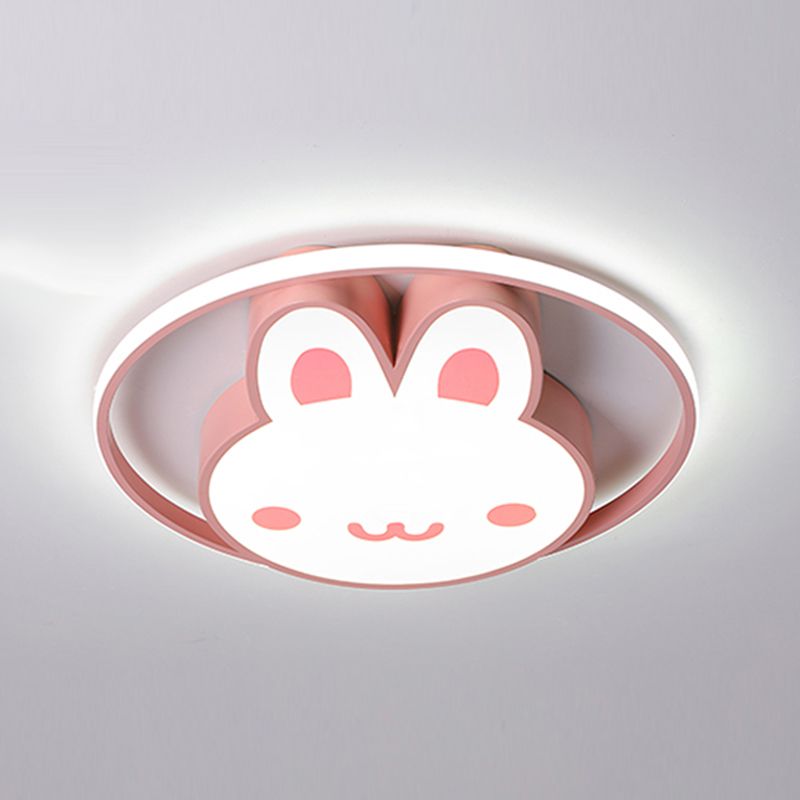 Lovely Rabbit LED Ceiling Light Modern Simple Style Flush-mount Lamp for Living Room