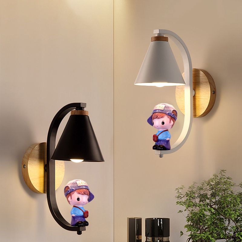 Créativité Mall Mur Sconce Boy and Girl Wall Murd Lightture For Child Room