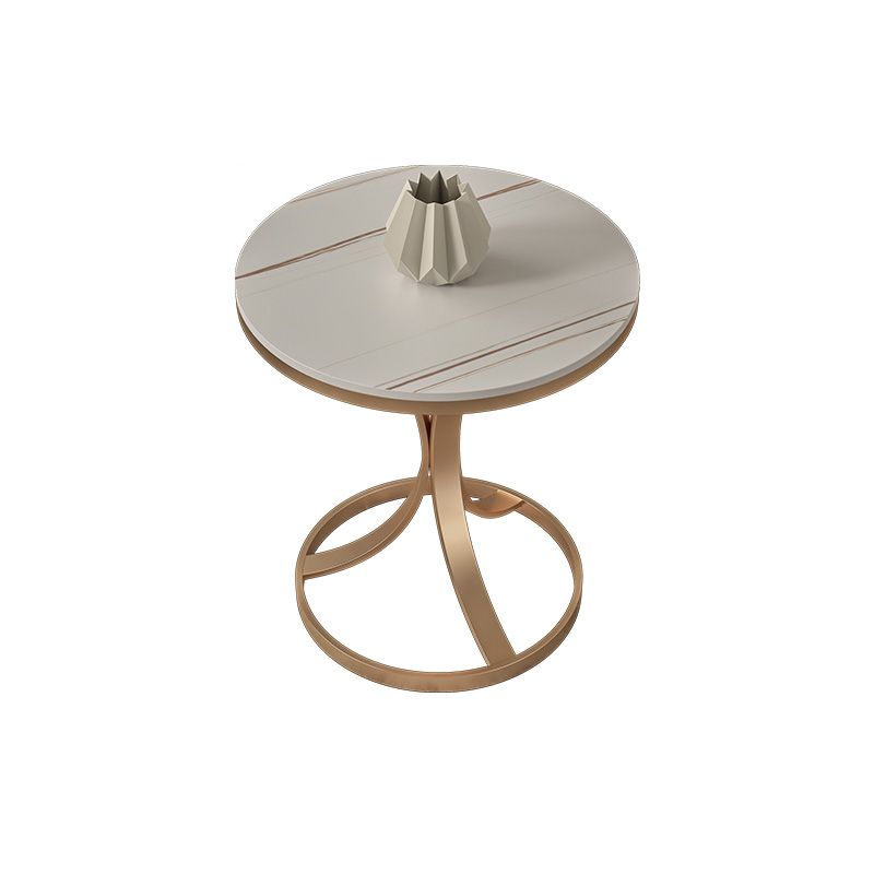 21.65" Tall Contemporary Style Side End Table Metal Frame Side Accent Table