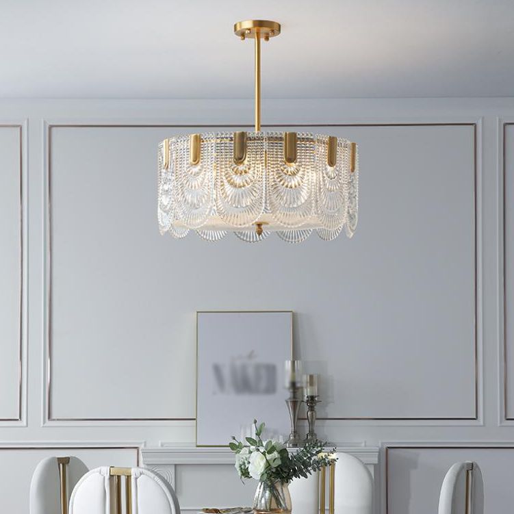 Moderne luxe stijl cirkelvormige hangende kroonluchter glazen kroonluchter verlichtingsarmaturen
