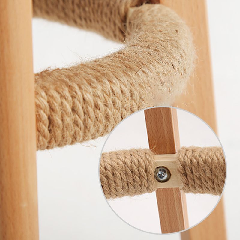 Barhocker mit Holzbeinen im skandinavischen Stil, Thekenhocker für Küchenbar, 1 Stück