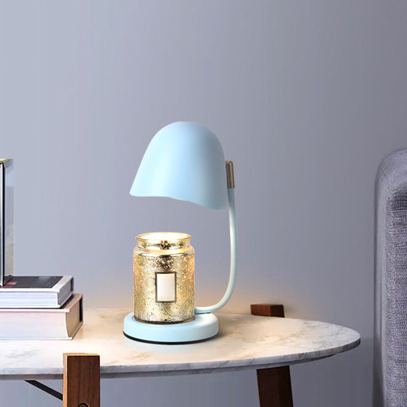 Modern Simple Table Lamp Colorful Egg Shape Table Light for Bedroom (Candle Not Included)