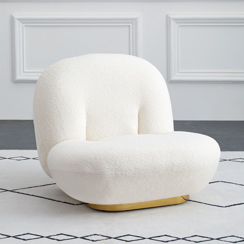 Wool Armless Chair 31.49" L x 27.55" W x 26.77" H Armless Chair for Living Room