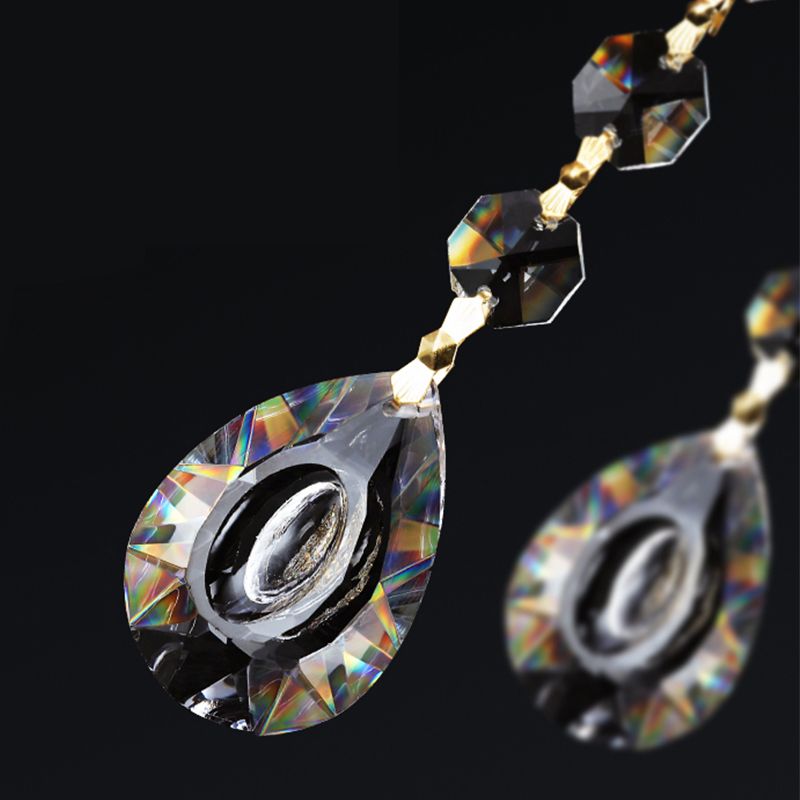 Contemporary Style Geometric Wall Light Crystal Shade Sconce Lamp for Bedroom