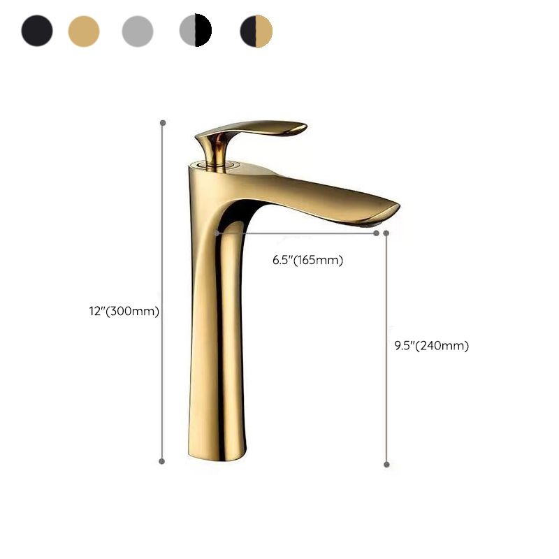 Lever Handle Vanity Sink Faucet Single Hole Basin Faucet with Water Hose