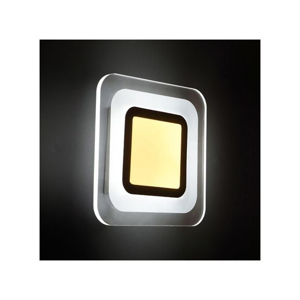 Triángulo/redondo/cuadrado Corredor de pared Lucina Luce de acrílico Lámpara de pared de LED acrílico en cálido/blanco