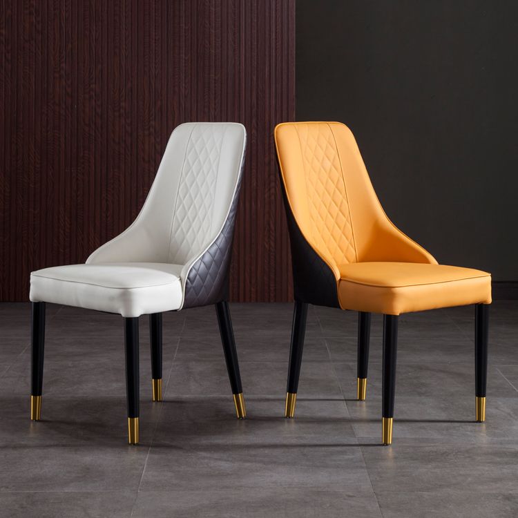 Sillas de comedor de madera estilo moderno Dining Parsons Silla auxiliar sin brazos (juego de 2)