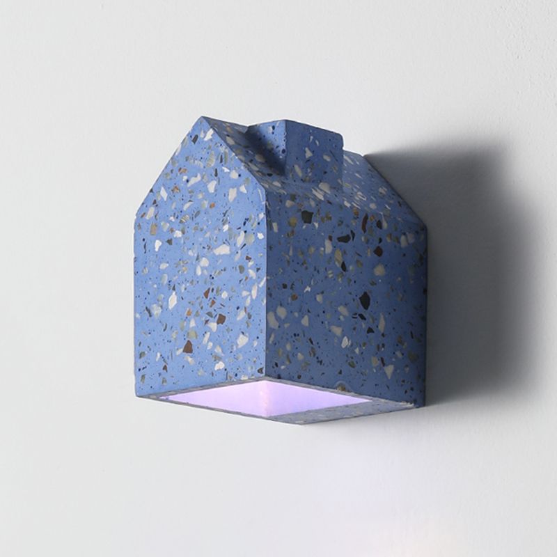 Lampada da parete della casa moderna lampada montata a parete a 1 luce con tonalità di pietra