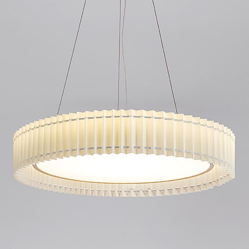 LED einfache Kronleuchter leichte Stoffe Lampenschatten -Anhänger Licht für Wohnzimmer