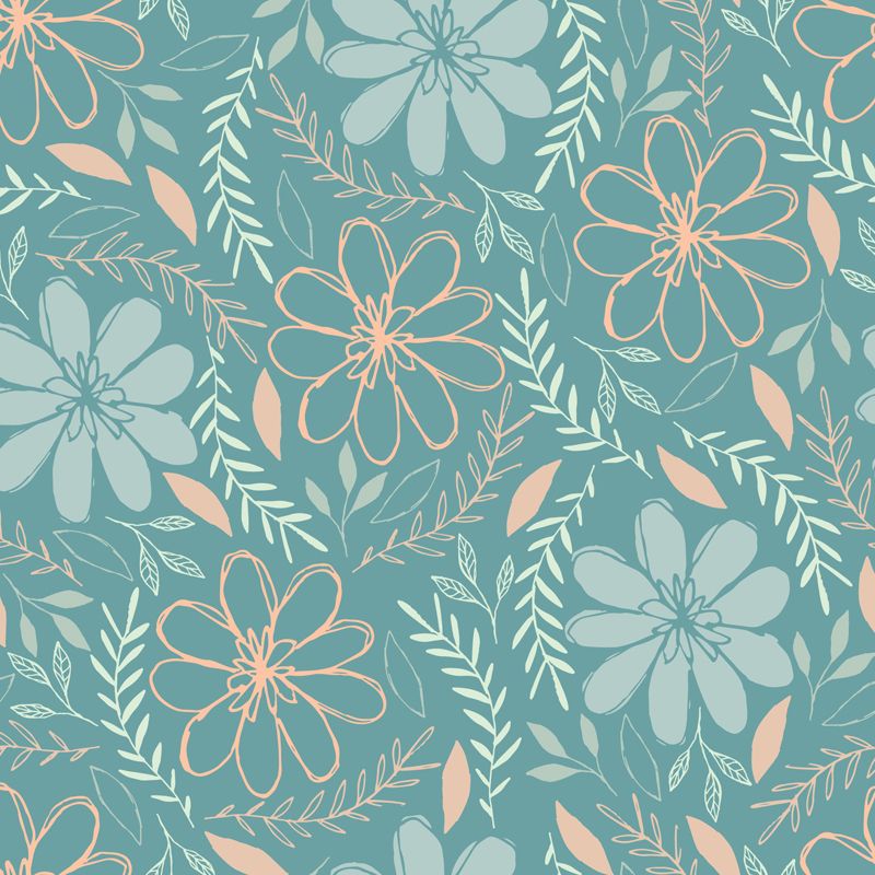 Smooth Botanics Wall Paper Mural Personalized Trendy Wall Covering for Accent Wall