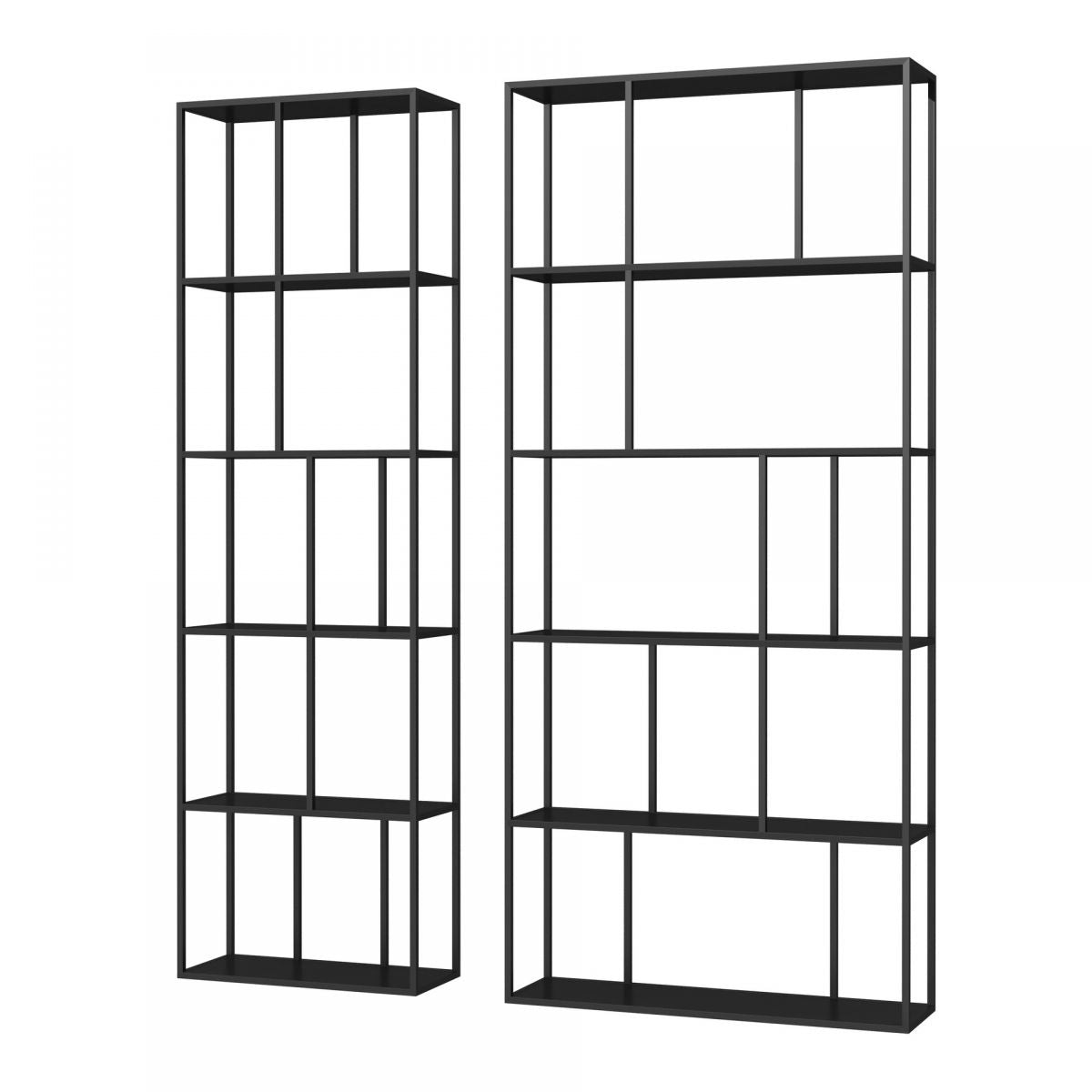 Metal Open Book Shelf Contemporary Home Shelf Bookcase with Shelves