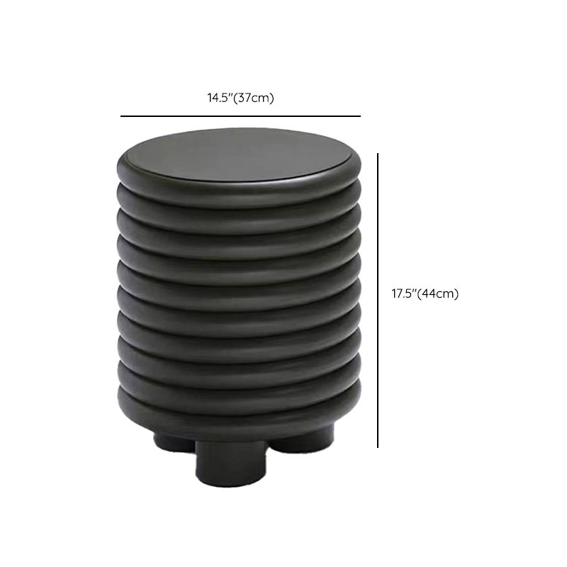 3 Legs Coffee Cocktail Table with Round Plastic Top  Contemporary