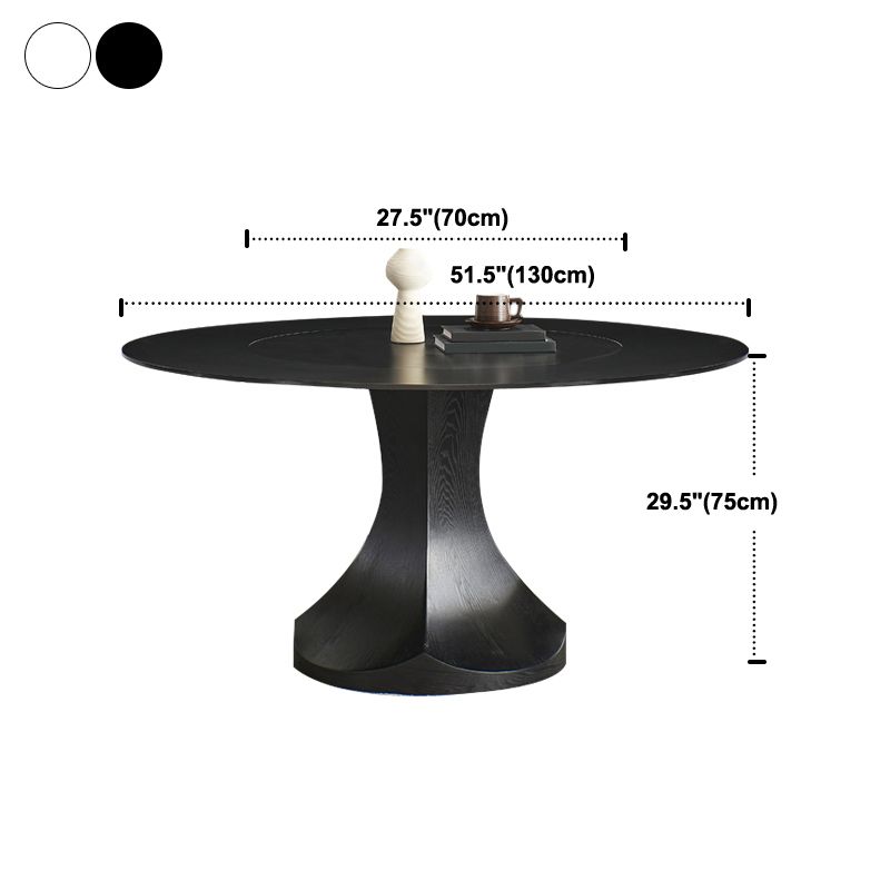 Convertible Dining Table Round Stone Dining Table with Pedestal