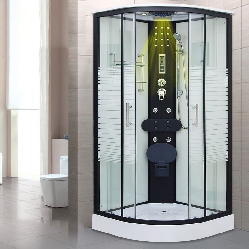 Tempered Glass Shower Stall Double Sliding Shower Stall with Header