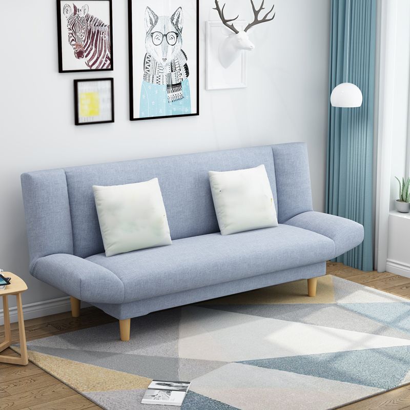 Leinen modernes Sofa 22 "W Cabrio -Sofa armlosen engen Rückensofa