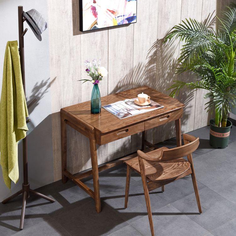 Solid Wood Dining Arm Chair Traditional Dining Accent Chair for Home