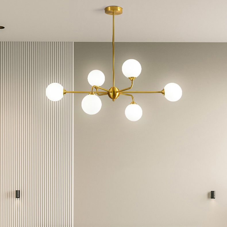 Gold Multi-lights Chandelier Light Modern Style Light Fixture for Living Room