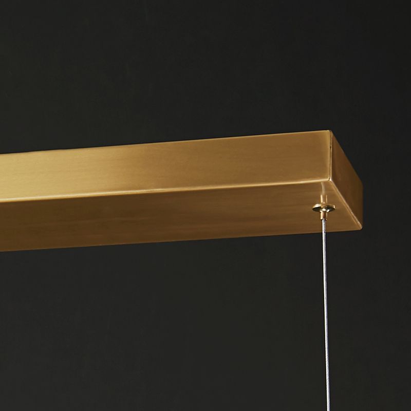 Lampada sospesa lineare moderna a LED a LED LED LED Light con tonalità di cristallo