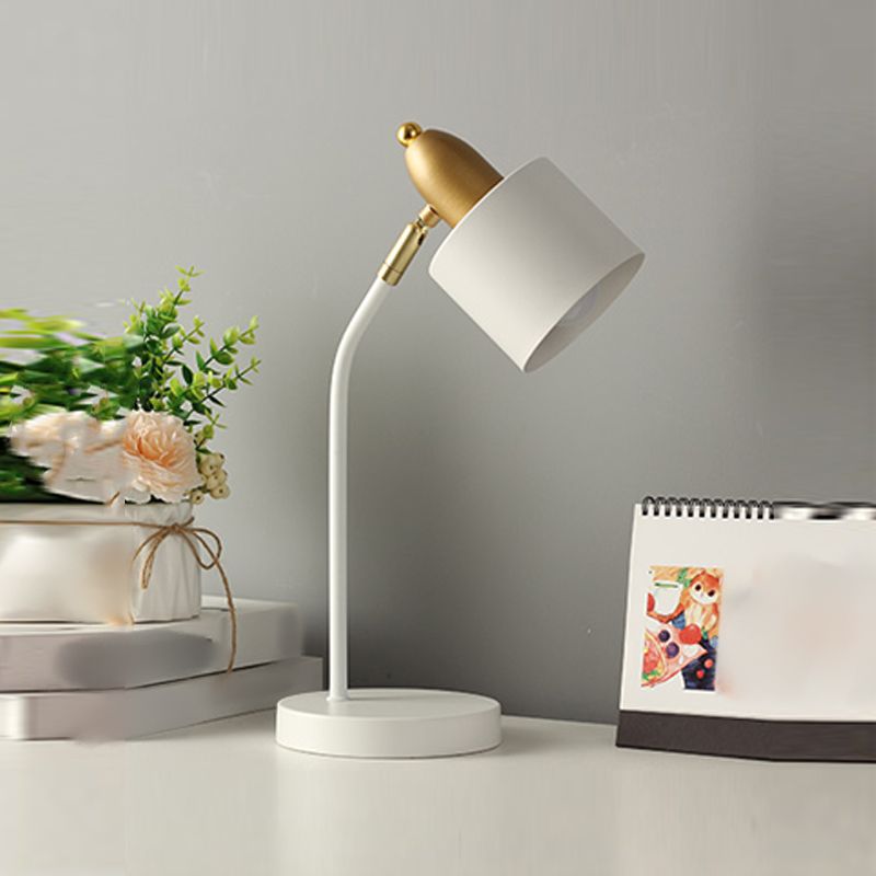 Modern Style Conical Nightstand Lamp Metal 1-Light Table Light
