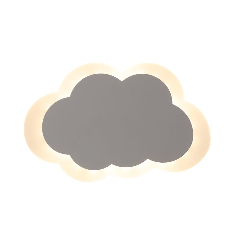 Einfache Wolke-förmige Flushmount Licht Acryl Weiß LED Deckenleuchte für Porch Dining Room