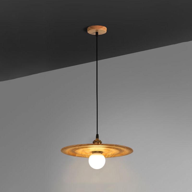 Moderne creatieve single hanging lamp houten schuur hanglamp voor eetkamer