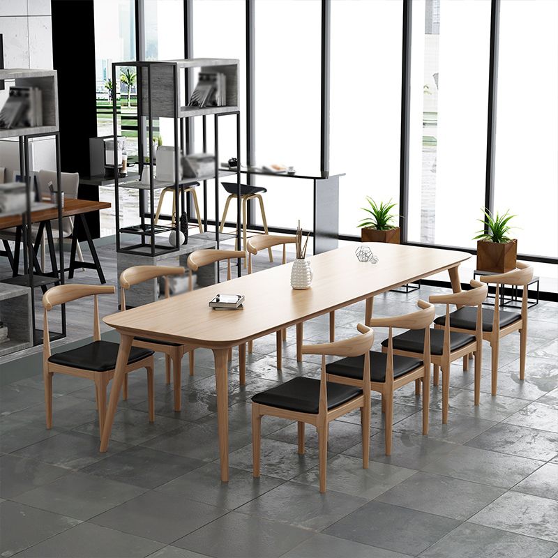 Industrial 1/2/9 Pieces Dining Set Solid Wood Dining Table for Home Use