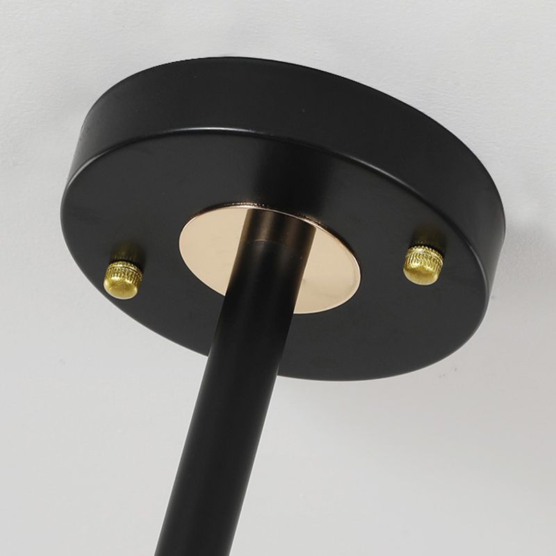 Contemporary Sphere Chandelier Lights Glass Chandelier Pendant Light in Black