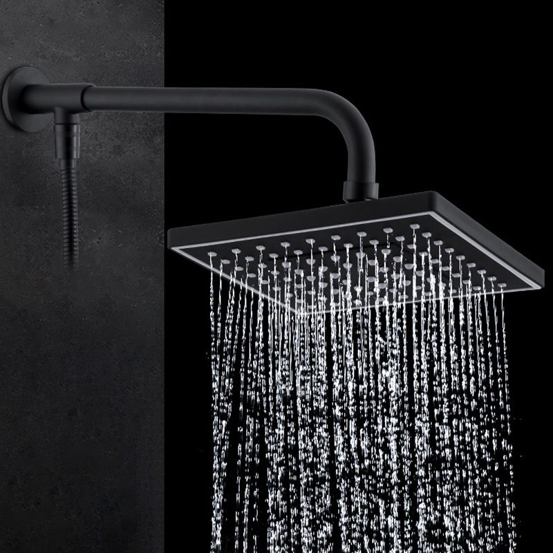 Contemporary Style Shower Head Plastic Fixed Shower Head with Shape of Round and Square