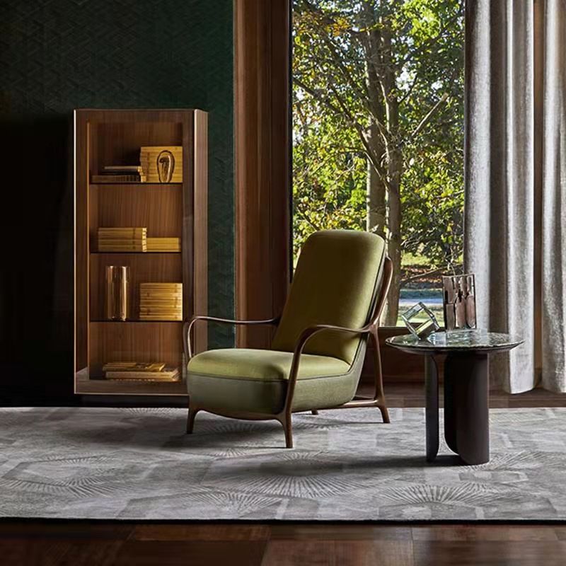 Contemporary Sintered Stone Side End Table with Metal Abstract Base