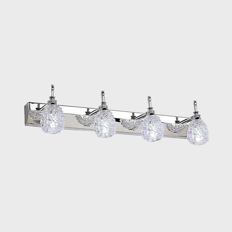 Simple Makeup Mirror Light Nordic Modern Toilet Bathroom Glass Shade Mirror Lamp Fixture