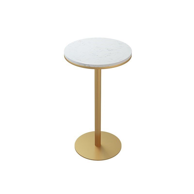 Glam 1/2/5 Pieces Round Bar Table Set Fixed Table Counter Set for Dining Room