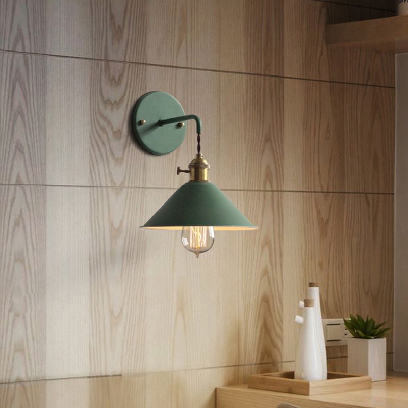 Modern Style Tapered Wall Sconces Metal 1 Light Wall Lighting Fixtures