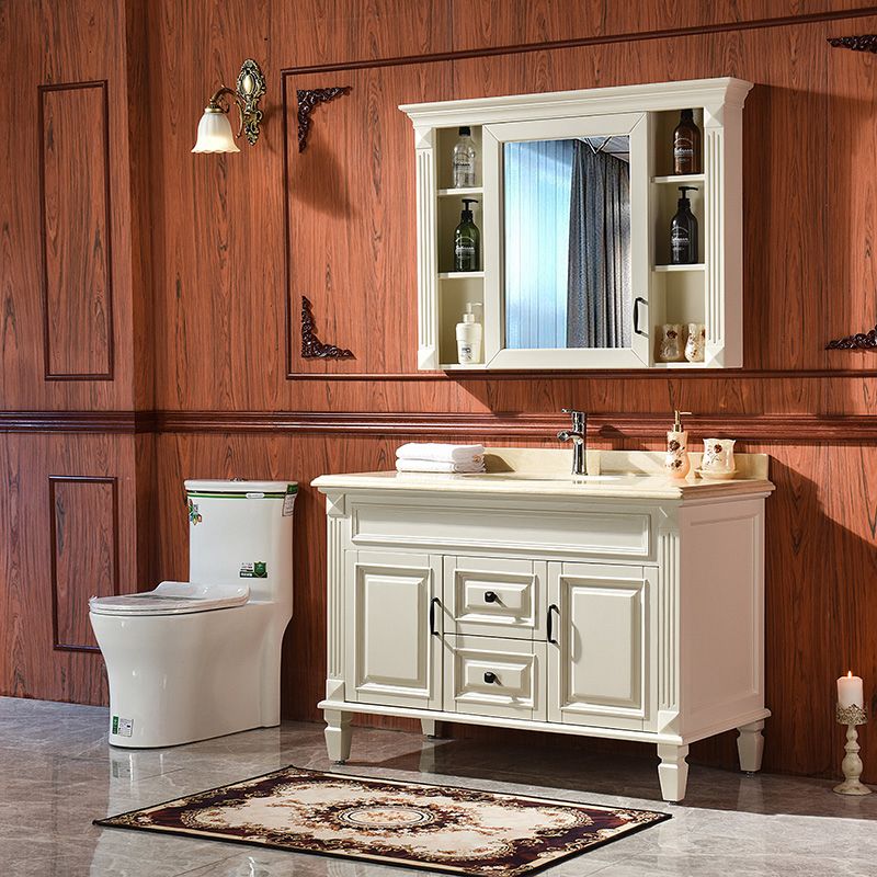 Traditional Freestanding Bathroom Vanity Solid Wood Bathroom Vanity Set for Bathroom