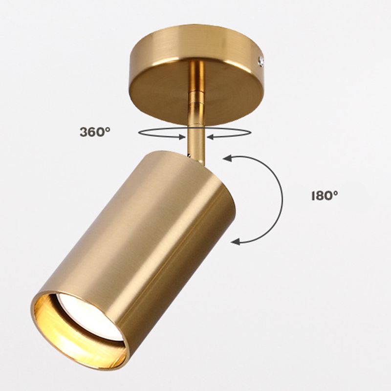 Ultra-modern Cylinder Wall Mount Lighting Metallic Wall Mounted Light Fixture for Living Room