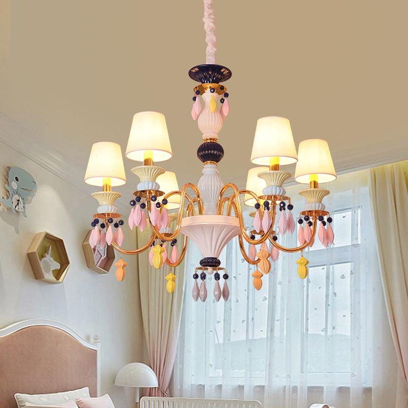 Modern Sputnik Ceiling Pendant Light Crystal Hanging Pendant Light for Children's Room
