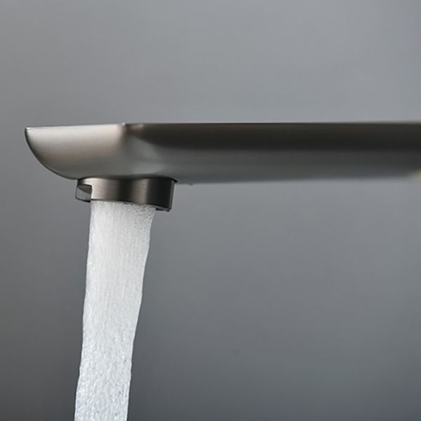 Metal Wall Mounted Bathroom Faucet Modern Widespread Sink Faucet