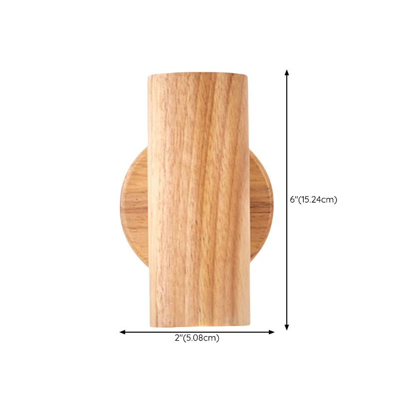 Modern Simple Shape Wall Light Sconces Wood Wall Lighting Fixtures