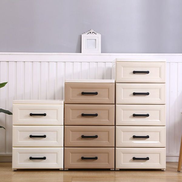 Contemporary 5-drawer Storage Cabinet Plastic Wardrobe Armoire