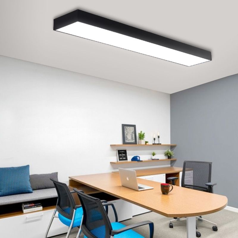 Lámpara de techo contemporánea de montaje empotrado con pantalla acrílica para sala de reuniones de oficina