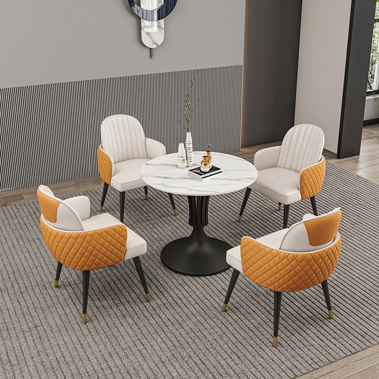 Modern Round Dining Table Sintered Stone Table for Dining Room